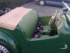 MG TD interior