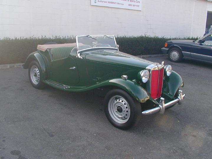 MG TD interior